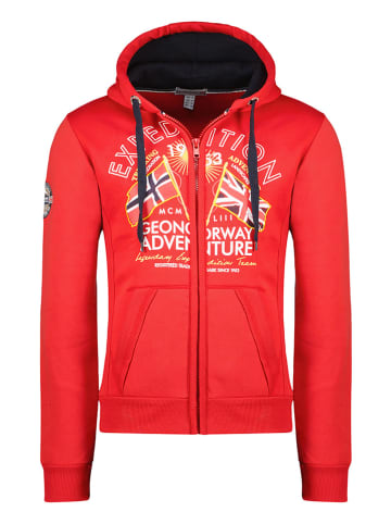 Geographical Norway Sweatjacke in Rot