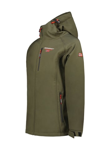 Geographical Norway Kurtka softshellowa "Takito" w kolorze khaki