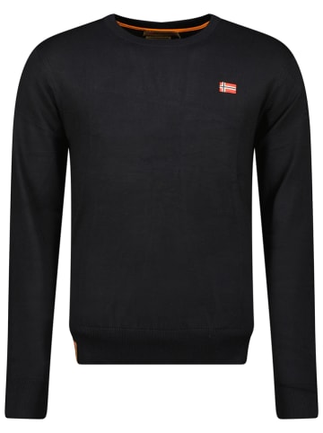 Geographical Norway Pullover in Schwarz