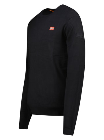 Geographical Norway Sweter w kolorze czarnym