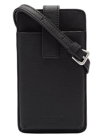 LIEBESKIND BERLIN Leren smartphonetas zwart - (B)10 x (H)18 x (D)2,5 cm