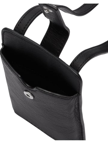 LIEBESKIND BERLIN Leren smartphonetas zwart - (B)10 x (H)18 x (D)2,5 cm