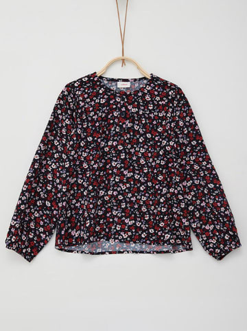 s.Oliver Blouse zwart/rood/lichtroze