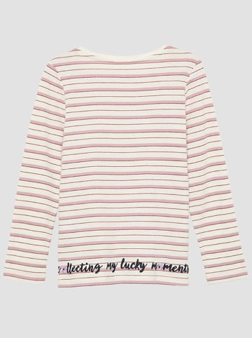 s.Oliver Longsleeve in Weiß/ Rosa