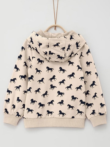 s.Oliver Hoodie in Beige/ Schwarz