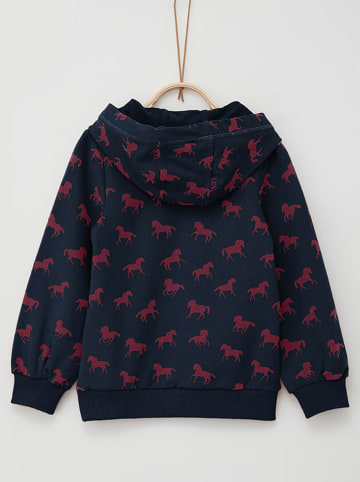 s.Oliver Hoodie in Dunkelblau/ Rot