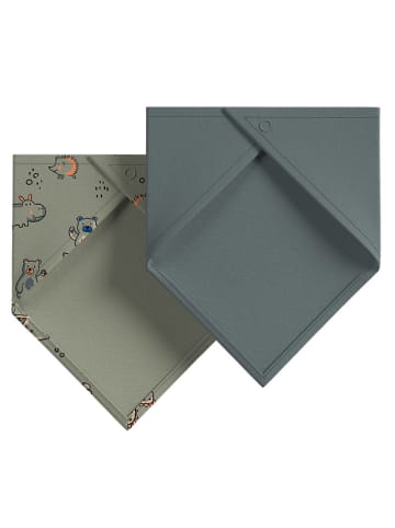 s.Oliver 2er-Set: Halstücher in Blau/ Khaki