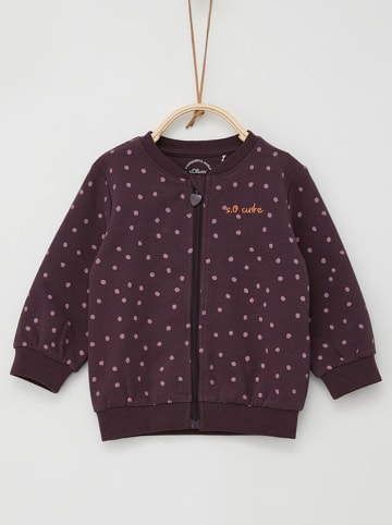 s.Oliver Sweatjacke in Pflaume/ Rosa