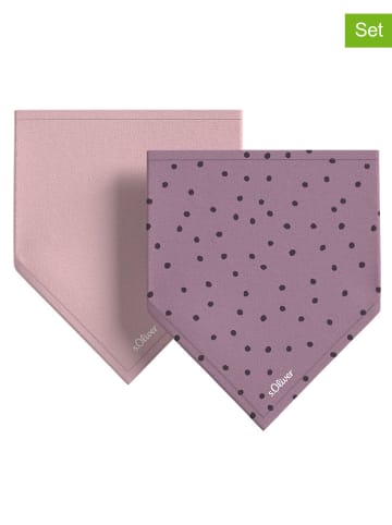 s.Oliver 2er-Set: Halstücher in Rosa/ Lila