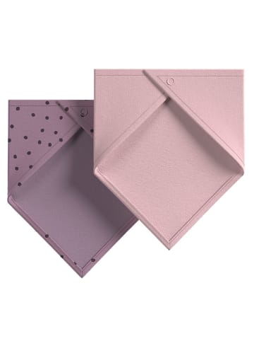 s.Oliver 2er-Set: Halstücher in Rosa/ Lila
