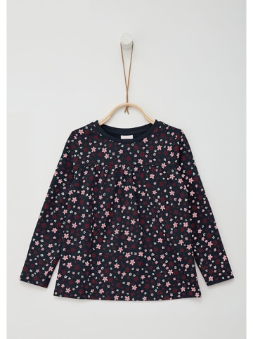 s.Oliver Longsleeve in Dunkelblau/ Bunt