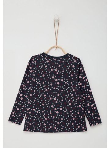 s.Oliver Longsleeve in Dunkelblau/ Bunt