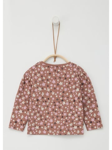 s.Oliver Longsleeve in Beige/ Rosa