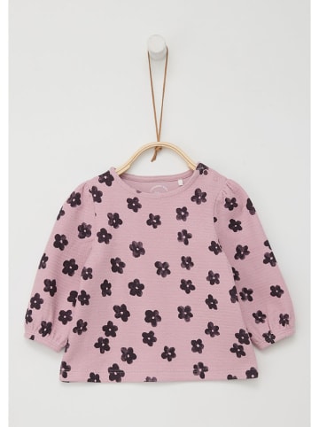 s.Oliver Longsleeve in Rosa/ Schwarz