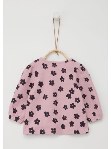 s.Oliver Longsleeve in Rosa/ Schwarz