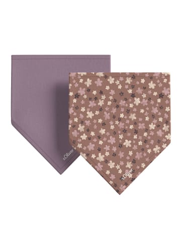 s.Oliver 2er-Set: Halstücher in Lila/ Beige/ Rosa