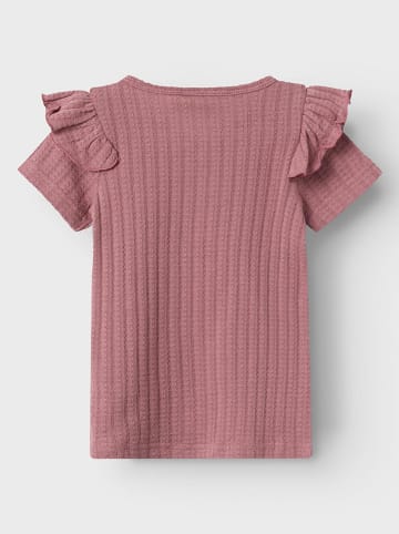 Lil Atelier Koszulka "Frila" w kolorze szaroróżowym