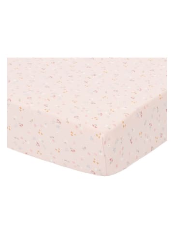 Little Dutch Hoeslaken voor wieg "Little Pink Flowers" lichtroze - (L)80 x (B)40 cm
