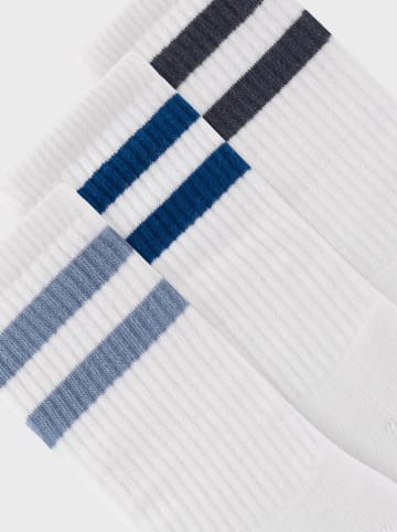 name it 3-delige set: sokken "Ryan" wit/blauw