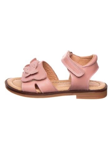 POM POM Leder-Sandalen in Rosa