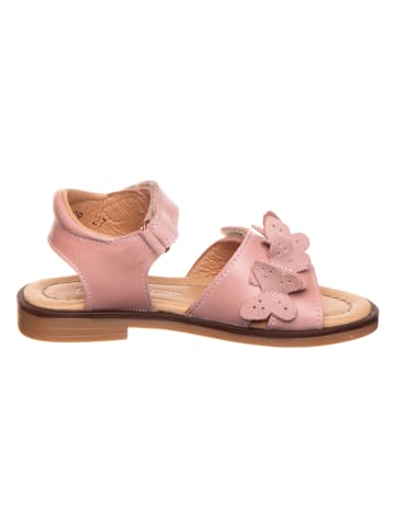 POM POM Leren sandalen lichtroze