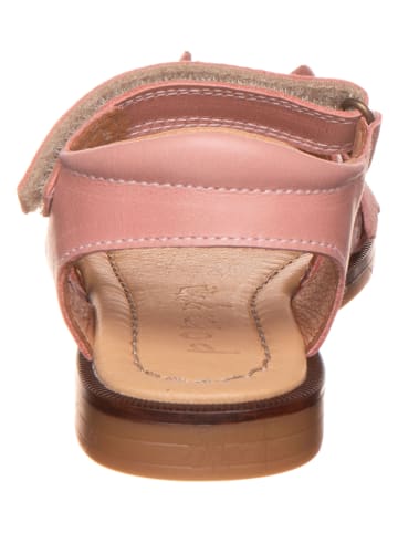 POM POM Leder-Sandalen in Rosa