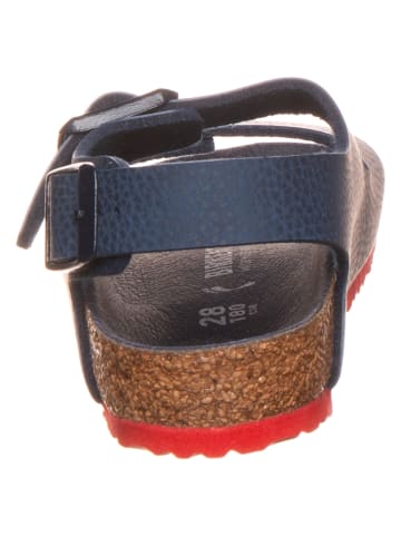 Birkenstock Leren sandalen "Milano" donkerblauw