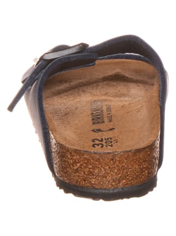 Birkenstock Leren slippers "Arizona" blauw