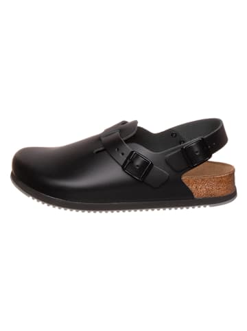 Birkenstock Leren clogs "Tokio Prof" zwart