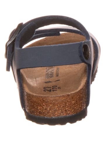 Birkenstock Skórzane sandały "NY" w kolorze niebieskim