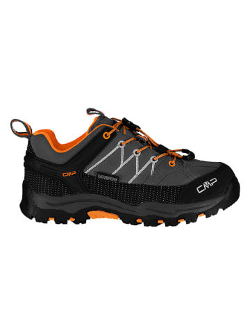 CMP Skórzane buty trekkingowe "Rigel" w kolorze ciemnoszaro-pomarańczowym