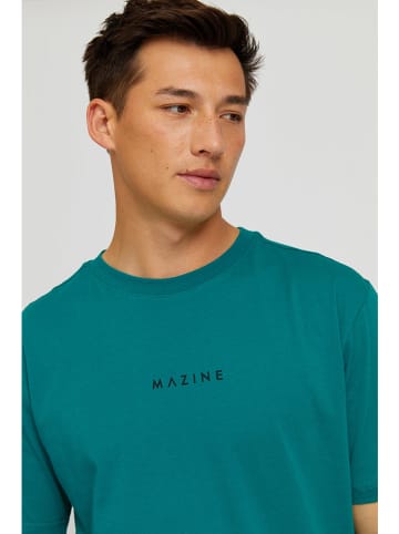 MAZINE Shirt "Logo" turquoise