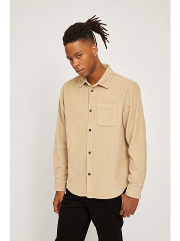 MAZINE Koszula sztruksowa "Matlock" w kolorze beżowym