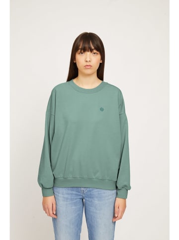 MAZINE Bluza "Laura" w kolorze zielonym
