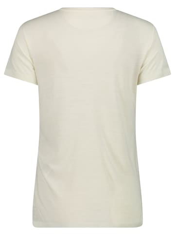 CMP Koszulka funkcyjna w kolorze kremowym