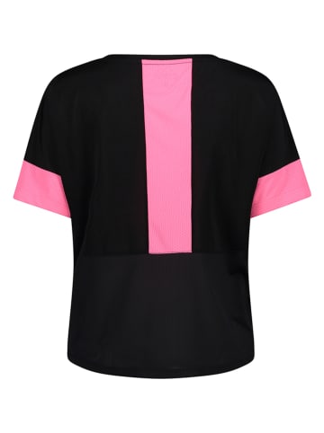 CMP Koszulka funkcyjna w kolorze czarno-różowym