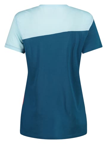 CMP Functioneel shirt blauw/oranje