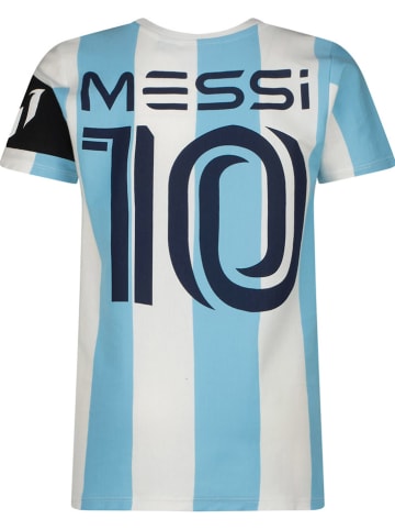Messi Shirt in Weiß/ Hellblau
