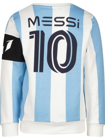 Messi Sweatshirt in Weiß/ Hellblau
