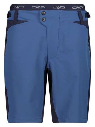 CMP 3-in-1 fietsshort blauw/zwart