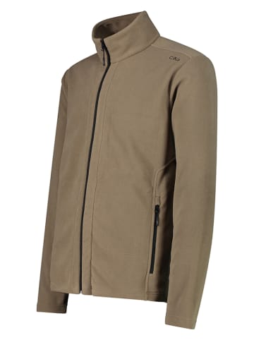 CMP Fleecejacke in Hellbraun/ Grau