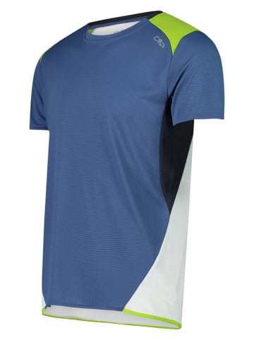 CMP Koszulka funkcyjna w kolorze niebiesko-białym