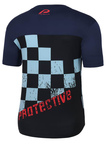 Protective Koszulka kolarska "Riding High" w kolorze granatowo-błękitnym