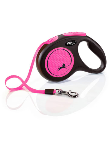 flexi Hundeleine "Flexi M" in Pink/ Schwarz - (L)500 cm
