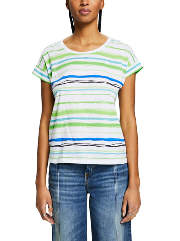 ESPRIT Shirt wit/groen/blauw