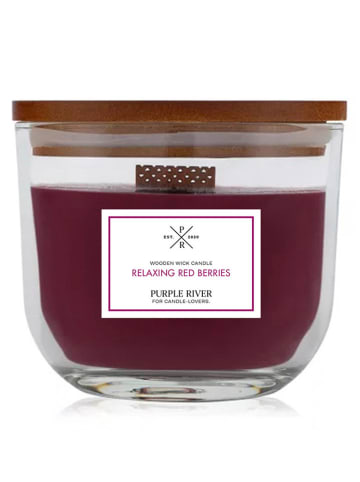 Purple River Duftkerze "Relaxing Red Berries" in Rot - 370 g