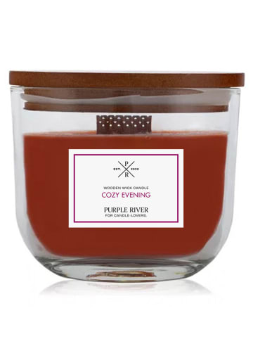 Purple River Duftkerze "Cozy Evening" in Rot - 370 g