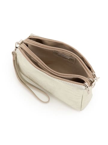 Anna Morellini Leder-Clutch in Gold - (B)24 x (H)16 x (T)3 cm