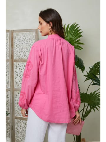 Lin Passion Leinen-Bluse in Pink