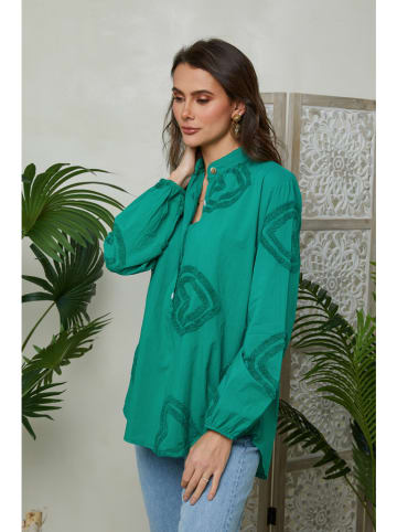 Lin Passion Linnen blouse groen